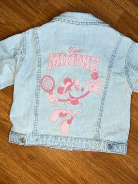 Zara Minnie Mouse Light Blue Jacket